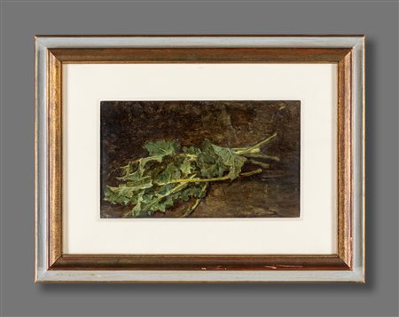 Pittore del  XIX secolo


Still life with chicory leaves