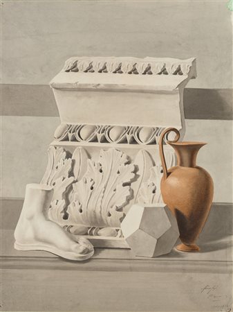 
 

Fourteen drawings depicting architectural friezes