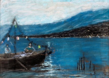 Antonio Cannata
(Polistena (RC) 1895-Roma 1960)

Serenade by the sea