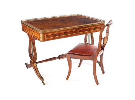 
 

Desk from center with chair