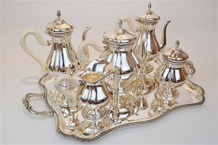 SERVIZIO COMPOSTO DA SEI PEZZI IN ARGENTO 800, BELLOTTO