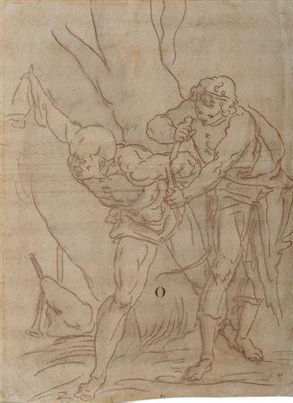 Luca Cambiaso [cerchia di] (1527 - 1585) APOLLO E MARSIA Penna e inchiostro...
