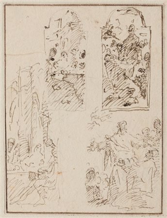 Giovanni Battista Pittoni [attribuito a] (1687 - 1767) STUDI PER UNA PALA...