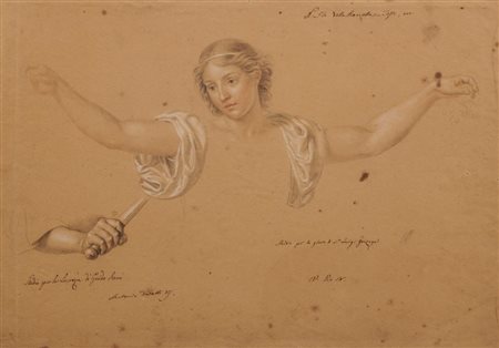 Antonio Durelli (attivo a Milano nel XIX secolo) STUDIO PER LA "LUCREZIA" DI...
