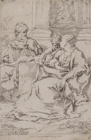 Guido Reni SACRA FAMIGLIA acquaforte smarginata, cm 23x15 Provenienza Arte...
