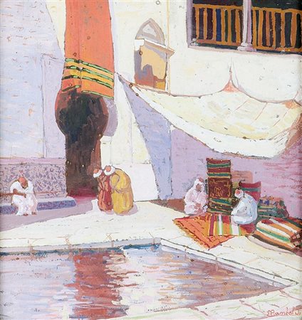 RAMBALDI EMANUELE Pieve di Teco (IM) 1903 - 1968 Savona "Terrazza turca"...