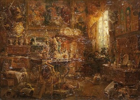 GHEDUZZI GIUSEPPE Crespellano (BO) 1889 - 1957 Torino "La bottega...