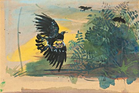 SPAZZAPAN LUIGI Gradisca d'Isonzo (GO) 1889 - 1958 Torino "Volo di pernici"...