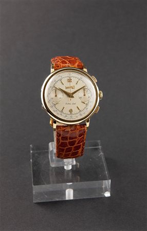 EBERHARD Cronografo a due contatori, modello Extra Fort, anni '40 Diam. 39...