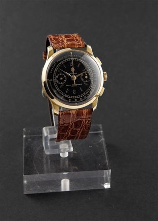 LONGINES Cronografo medicale a due contatori, anni '40 Diam 38 Cassa in oro...