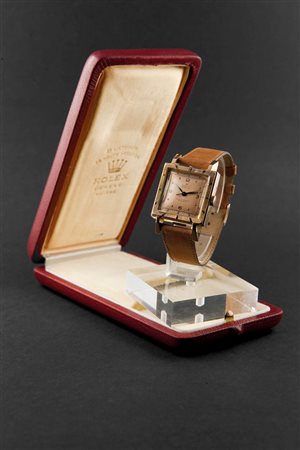 ROLEX Solo tempo, di forma, detto "Cioccolatone", anni '40 30x30 Cassa...