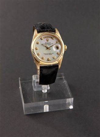 ROLEX Oyster Perpetual Day Date, ref. 18038 del 2002 Diam. 36 Cassa in oro...