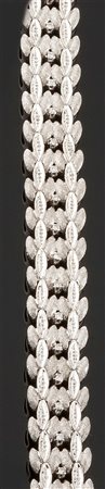 BRACCIALE Bracciale in oro bianco composto da piccole foglie lucide e...