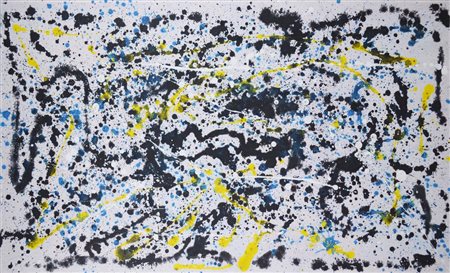 Dalila Crotti SENZA TITOLO acrilico su legno, cm 65x111 sul retro: firma e...