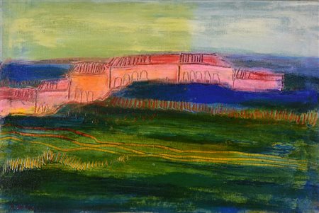 M. Venturini SENZA TITOLO olio su tela, cm 30x45 sul fronte: firma