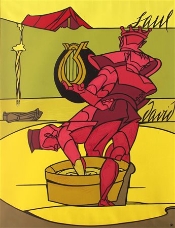 ADAMI  Valerio
David playing harp to Saul