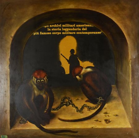 Giovanni Rubino DAL 1775 AL VIETNAM - MARINES tecnica mista su tela, cm...