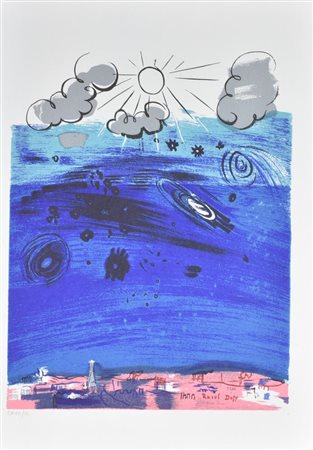 Raoul Dufy PLANETARIO, 1952 litografia su carta, cm 48x34 esemplare CXVII su...