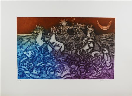 Alessandro Nastasio LOTTO DI 6 INCISIONI I) Senza titolo. Acquatinta a...