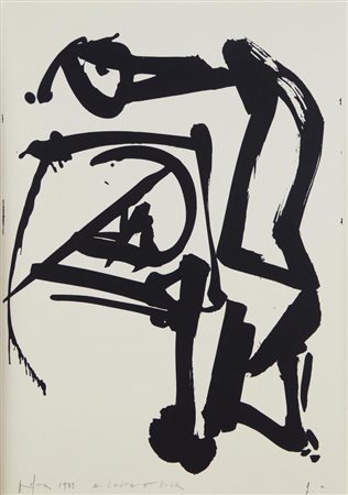 Emilio Vedova DIARIO 1 litografia, cm 31x22; es. p.a. firmato, datato,...