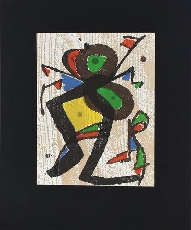Joan Mirò MIRO' GRAVEUR I xilografia a colori, cm 24,6x32, es. senza tiratura...