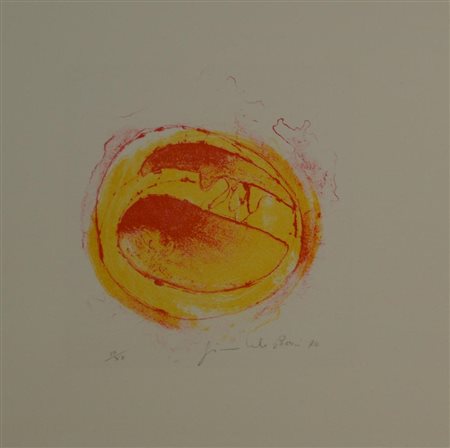 Giancarlo Pozzi LOTTO DI 2 OPERE MULTIPLE I) Senza titolo. 1970. Litografia a...