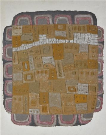 Antonino Nacci SENZA TITOLO tecnica mista su tela, cm 100x80 sul fronte:...