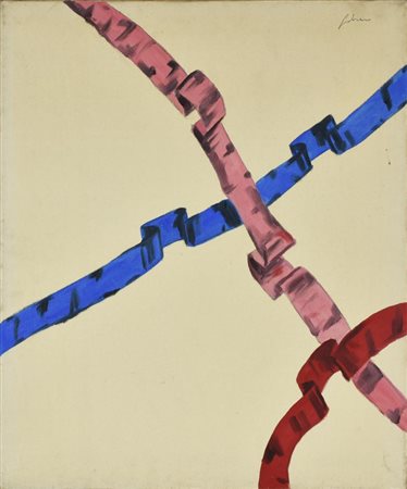 Albino Galvano NASTRO olio su tela, cm 60x50 sul fronte: firma sul retro:...