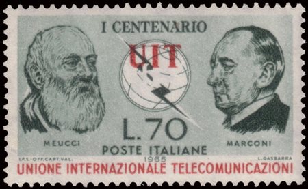 REPUBBLICA 1965
Varietà. 70 lire "UIT" scritta in rosso in basso

Provenienza
C