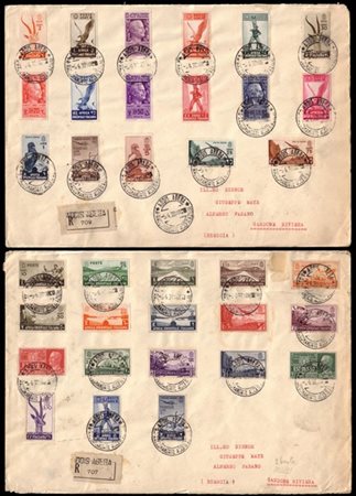 AFRICA ORIENTALE ITALIANA 1939 (5 apr.)
"Soggetti africani". Serie completa con