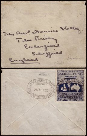 GRAN BRETAGNA/AUSTRALIA 1919/1920
Posta aerea, raid "Inghilterra-Australia", pi