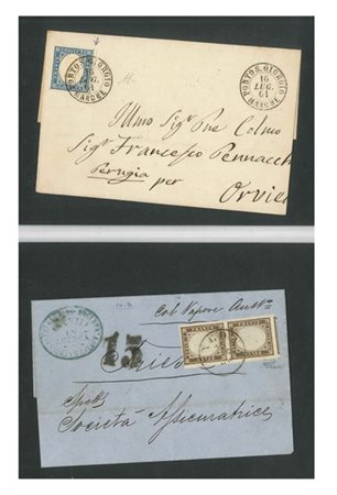 ANTICHI STATI: SARDEGNA 1820/1862
Insieme di 16 lettere del periodo. Notati 4 "