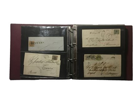 ANTICHI STATI: STATO PONTIFICIO 1852/1870
Collezione formata da oltre 50 letter