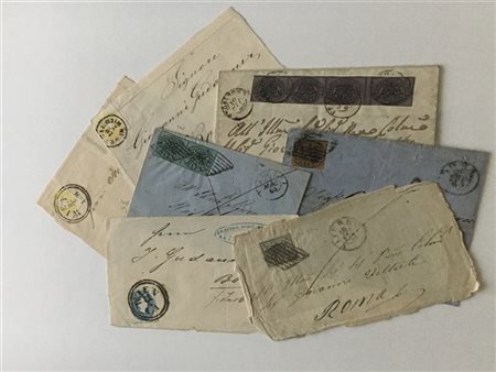 ANTICHI STATI: STATO PONTIFICIO 
Lotto formato da 10 lettere tra cui alcune di