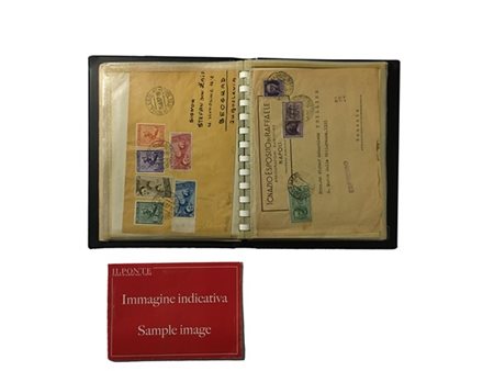 AREA ITALIANA - STORIA POSTALE 1880/1955
Interessante lotto formato da circa 16