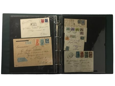 AREA ITALIANA - STORIA POSTALE 1928/1958
Insieme di lettere formato da oltre 60