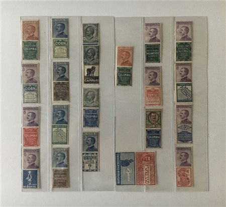 REGNO D'ITALIA 1924/1925
"Pubblicitari". Collezione completa di 21 valori. Da e