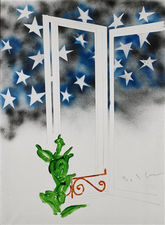 MARIO SCHIFANO Senza titolo.