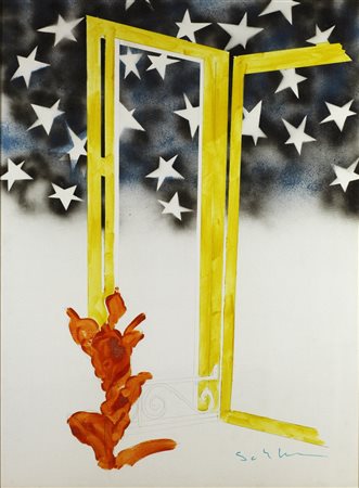 MARIO SCHIFANO Senza titolo.