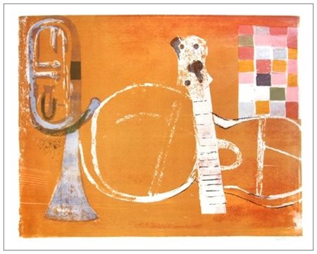 BRUNO SAETTI Bologna 1902 – 1984 Senza titolo Serigrafia materica a colori...