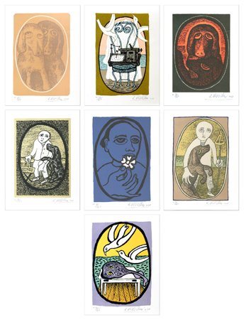 GIUSEPPE VIVIANI Agnano Pisano 1898 – Pisa 1965 Cartella Olivetti 1961 7...