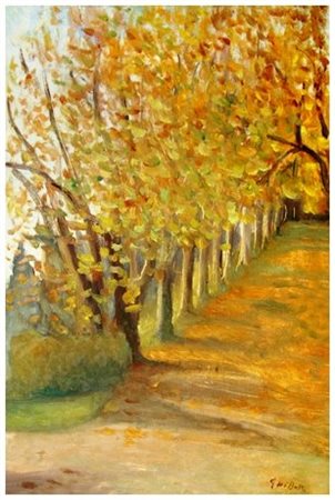 GIO DI BATTE Livorno 1944 Senza titolo Olio su tavola 50 x 35. Firma in b. a d.