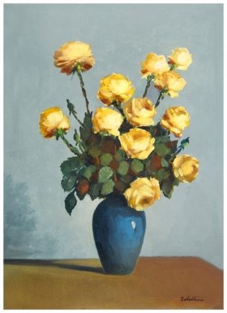 GIACOMO TABELLINI Livorno 1907 – 1989 Senza titolo Olio su tavola 35 x 50....