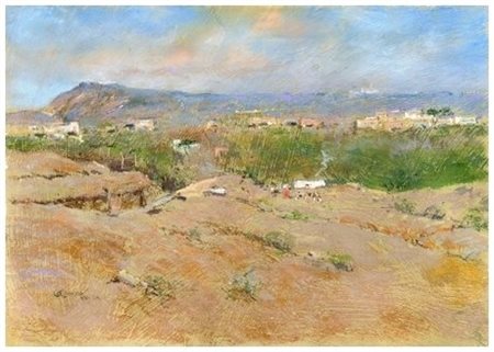 GIUSEPPE CASCIARO Ortelle 1863 – Napoli 1945 Senza titolo Pastello su carta...