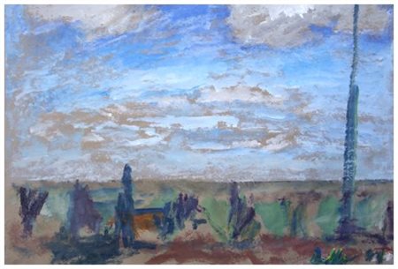 TONINO GOTTARELLI Imola 1920 – 2007 Senza titolo 1994 Olio su carta povera 38...