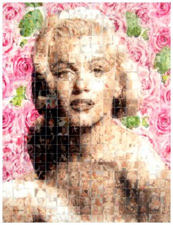 MARIA MURGIA Ossi 1935 Omaggio a Marilyn Monroe 2012 Fotomosaico digitale 50...