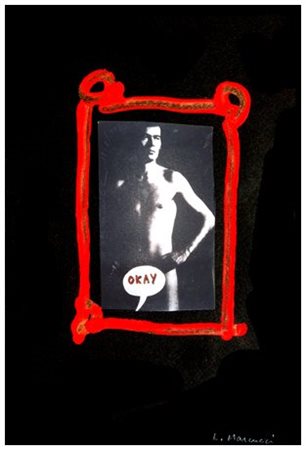 LUCIA MARCUCCI Firenze 1933 Okay 2005 Acrilico e collage su cartoncino 35 x...