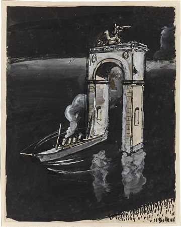 Composizione con nave e arco di trionfo [ noto anche come Mare Nostrum ]