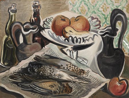 Natura morta con tre uccelletti