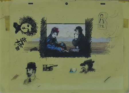 Pino Pascali Viaggiatori Triacetato 1963 